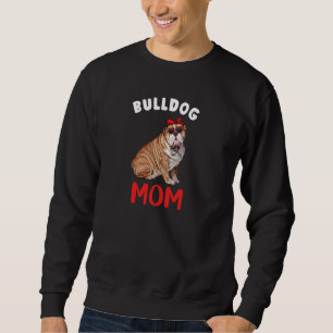 Engelsk bulldog Mamma Mamma Hund älskare Owner Bul Lång Ärmad Tröja