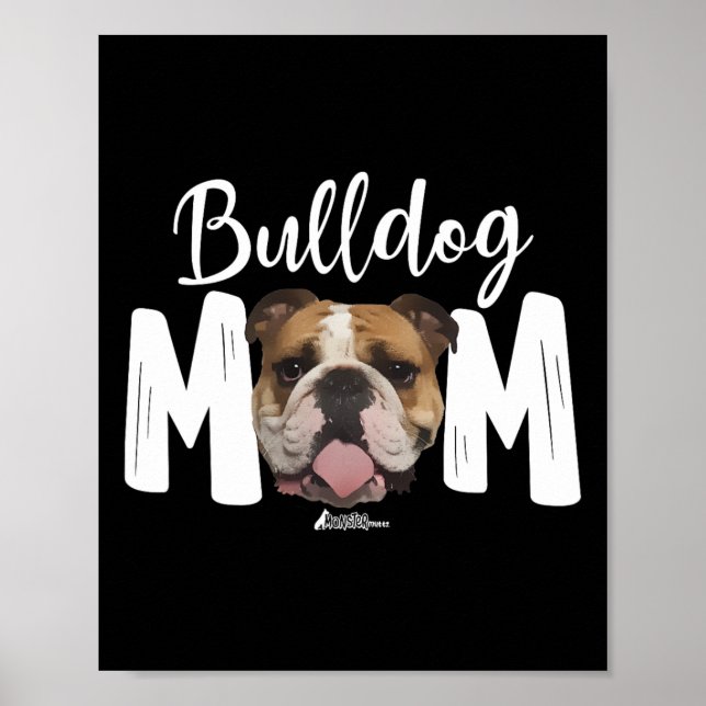 Engelsk bulldog Mamma Top Poster (Framsidan)
