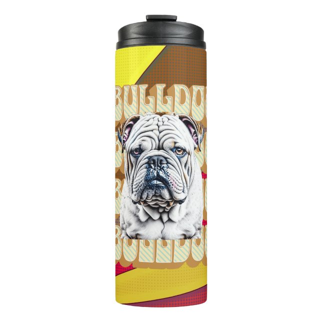 Engelsk bulldog med Retro Font (Framsida)