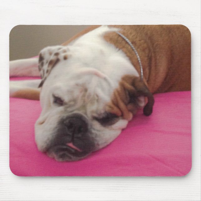 Engelsk Bulldog Musmatta (Framsidan)