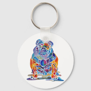 Engelsk Bulldog Nyckelring