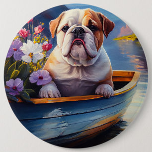 Engelsk bulldog på Paddle: A Scenia Äventyr Knapp