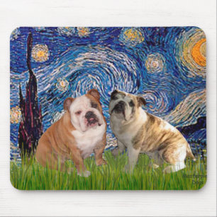 Engelsk bulldog Pair 2 - Starry Natt Musmatta
