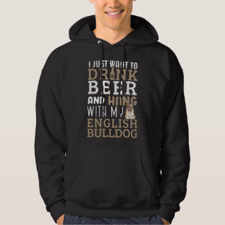 Engelsk Bulldog Papa T Rolig Brittisk Hundälskare Hoodie