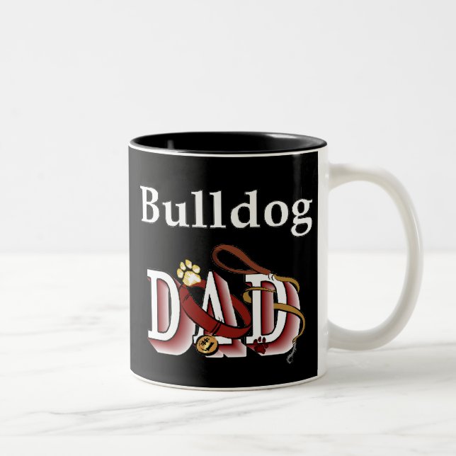 Engelsk bulldog Pappa Mugg (Höger)