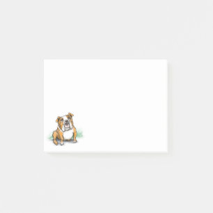 Engelsk bulldog post-it block