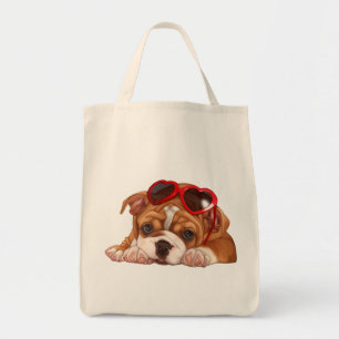 Engelsk bulldog Puppy Tygkasse