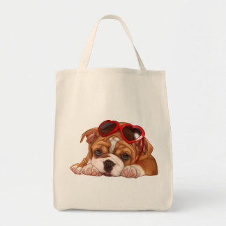 Engelsk bulldog Puppy Tygkasse