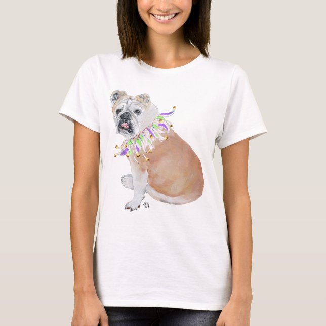 Engelsk Bulldog T Shirt (Framsida)