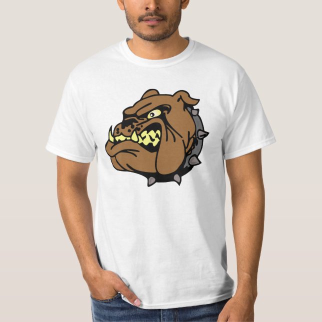 Engelsk Bulldog-Tecknad T-shirt (Framsida)