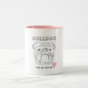 Engelsk Bulldog Två-Tonad Mugg