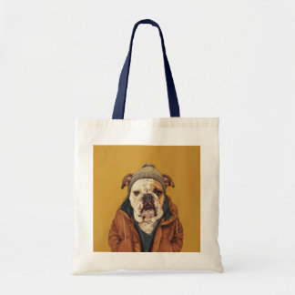 Engelsk bulldog tygkasse