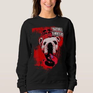 Engelsk bulldog with Krona Hundar Motif T Shirt