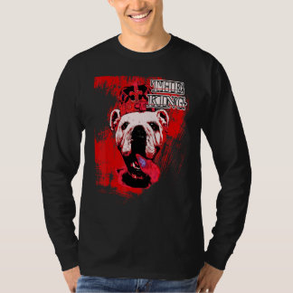 Engelsk bulldog with Krona Hundar Motif T Shirt