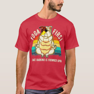 Engelsk bulldog Yoga Idea T Shirt
