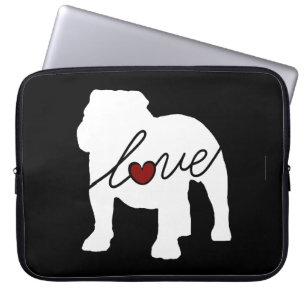 Engelsk bulldogg Loveq Laptop Sleeve