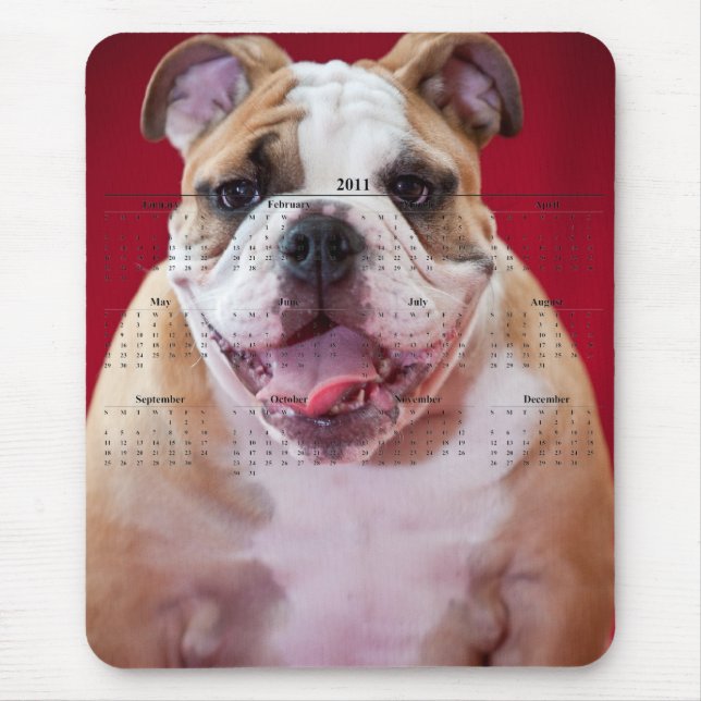 Engelsk bulldogg musmatta (Framsidan)