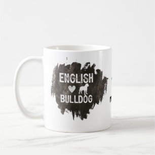 Engelsk Bulldogg Pappa Fars dag Hundägare Kaffemugg