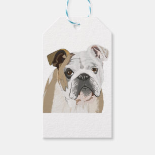 Engelsk bulldogg presentetikett