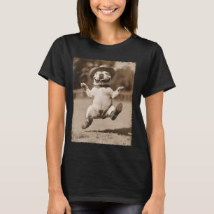 Engelsk Bulldogg Rolig Hund Dum Cowboy T Shirt