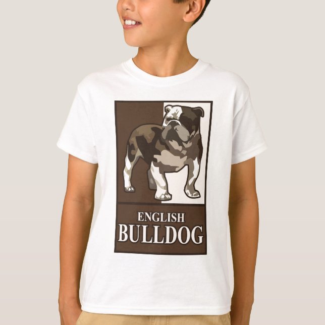 Engelsk bulldogg t-shirt (Framsida)
