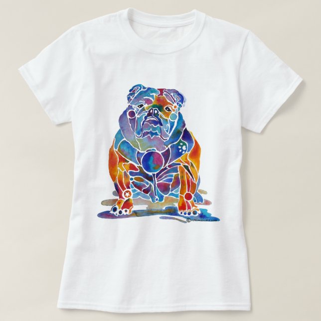Engelsk bulldogg t-shirt (Design framsida)