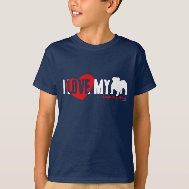 Engelsk bulldogg tee (Framsida)