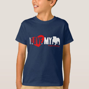 Engelsk bulldogg tee shirt
