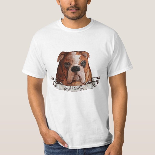 Engelsk bulldogg tee shirt (Framsida)
