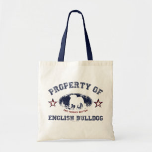 Engelsk bulldogg tygkasse