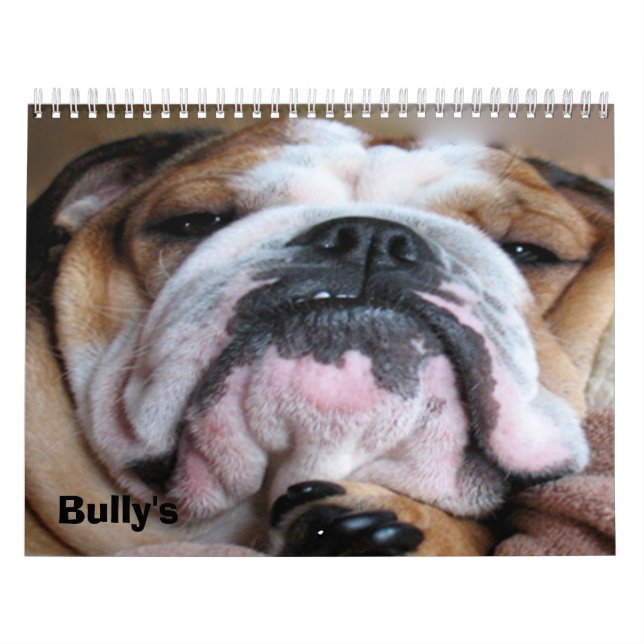 engelsk bulldoggkalender kalender (Omslag)