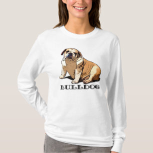 Engelsk bulldoggkvinna skjorta tee