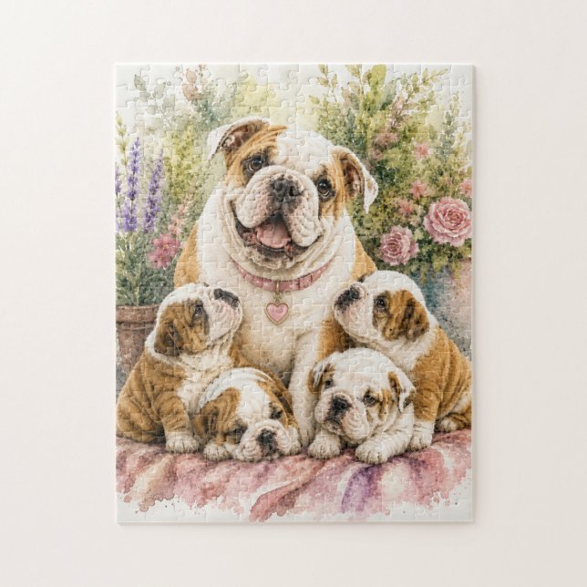 ENGELSK BULLDOGGSFAMILJ  PUSSEL (Vertikal)