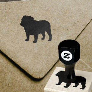 Engelsk bulldoggSilhouette Stämpel