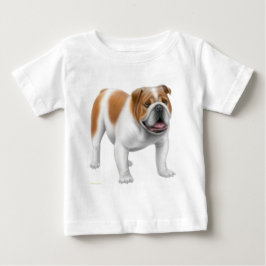 Engelsk bulldoggspädbarnT-tröja T-shirt