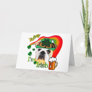 Engelsk bulldoggst patricks day kort