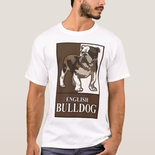 Engelsk bulldoggT-tröja T Shirt (Framsida)