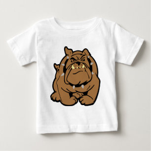 Engelsk bulldoggtecknad tee shirt