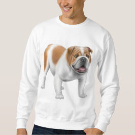 Engelsk bulldoggtröja lång ärmad tröja