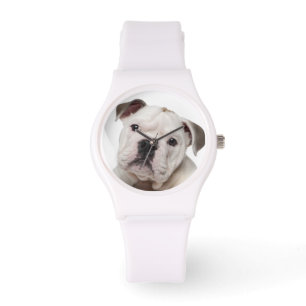Engelsk bulldoggvalp (2 gammala månader) armbandsur