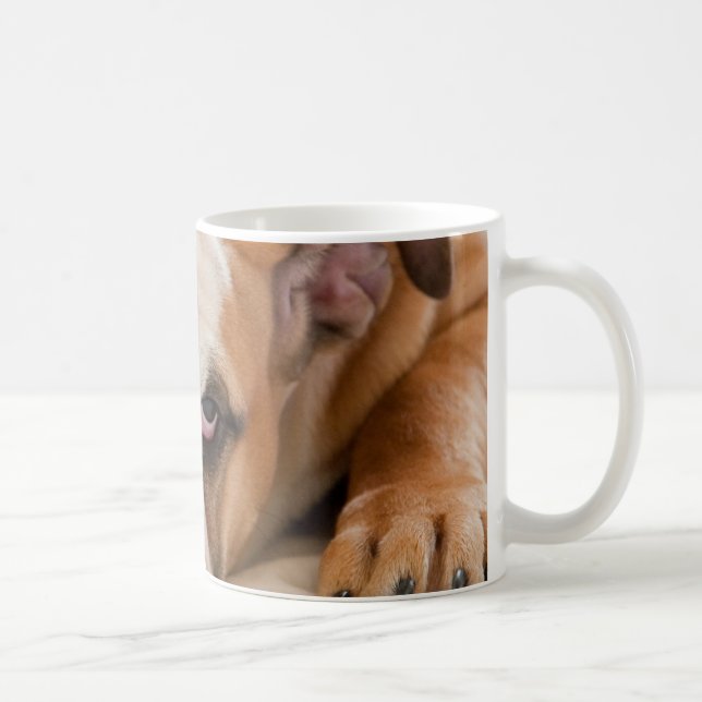 Engelsk bulldoggvalp kaffemugg (Höger)