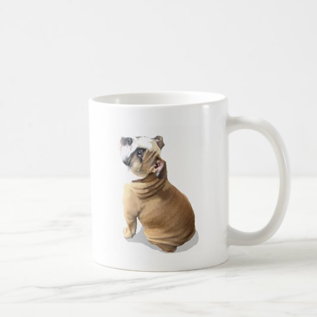 Engelsk bulldoggvalp kaffemugg (Höger)