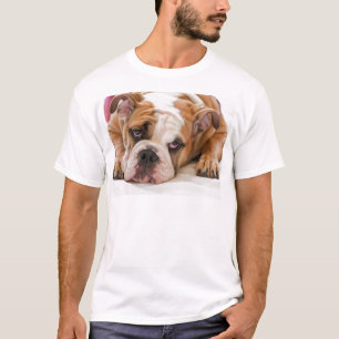 Engelsk bulldoggvalp tee