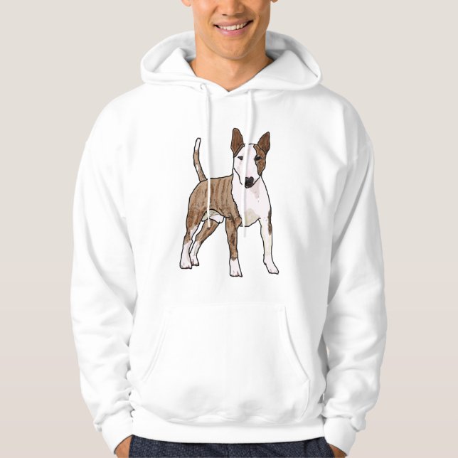 Engelsk Bullterrier Hoodie (Framsida)