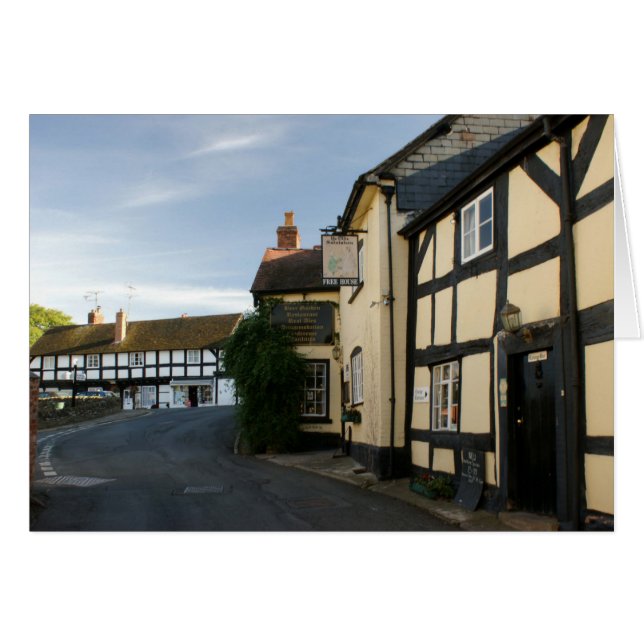 Engelsk by OBS kort (Framsidan Horizontal)