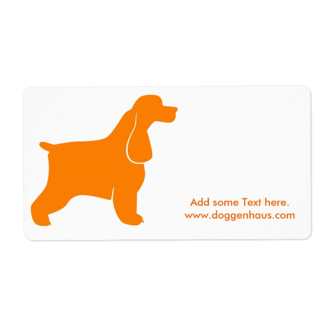 Engelsk Cocker Spaniel Fraktsedel (Framsidan)