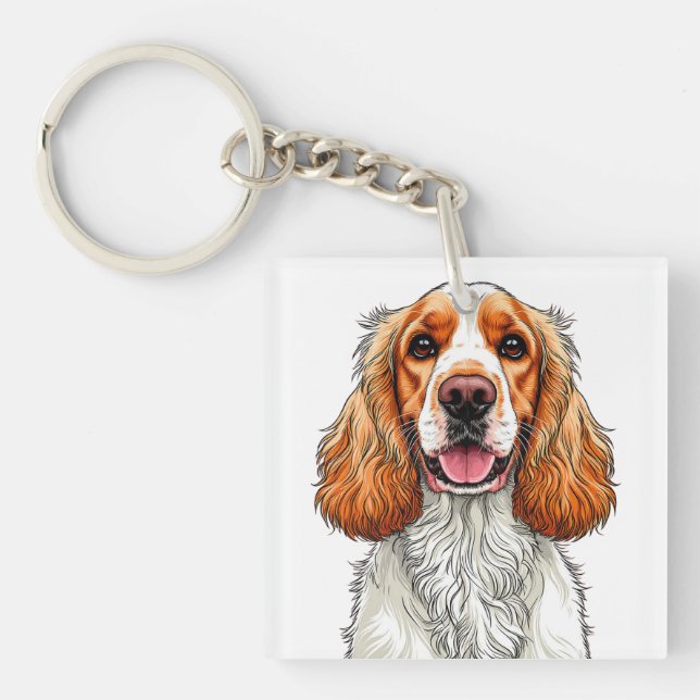 Engelsk Cocker Spaniel Hundporträtt (Framsidan)