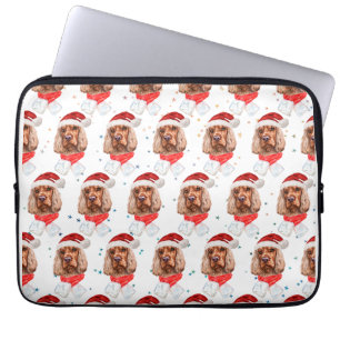 Engelsk Cocker Spaniel Hundras Jul Laptop Fodral