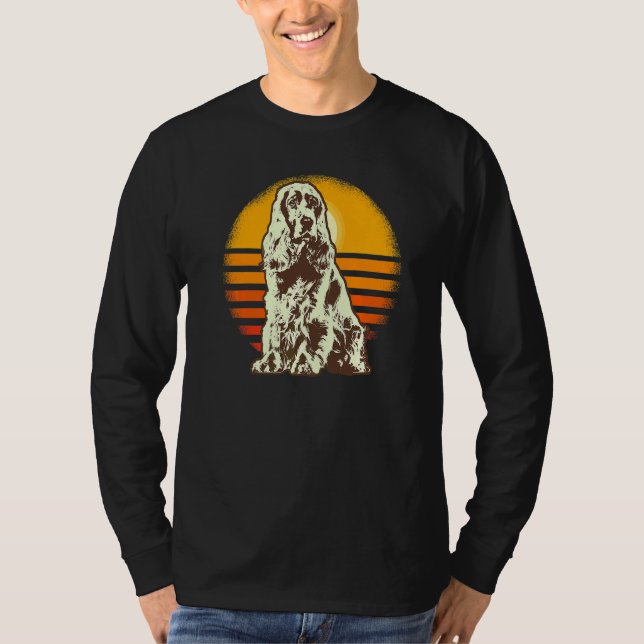 Engelsk Cocker Spaniel Hundras T Shirt (Framsida)