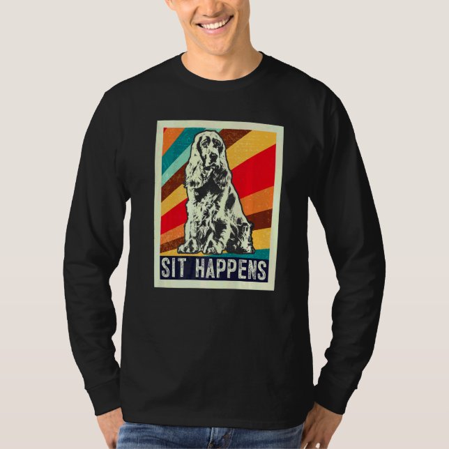 Engelsk Cocker Spaniel Hundras T Shirt (Framsida)